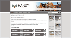 Desktop Screenshot of hans-as.dk